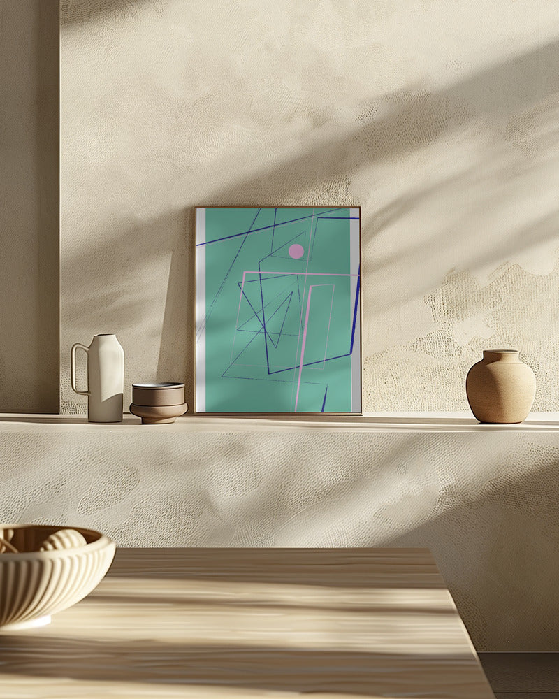 Angular Lines No24 Poster